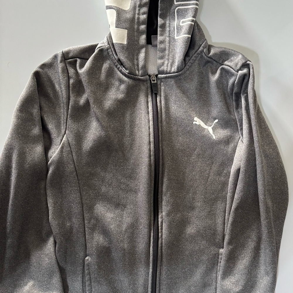 Puma Charcoal Full-Zip Hoodie